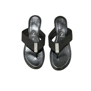 Italian Shoemakers Sandals Size 9 Made in Italy Bling Classic Dressy